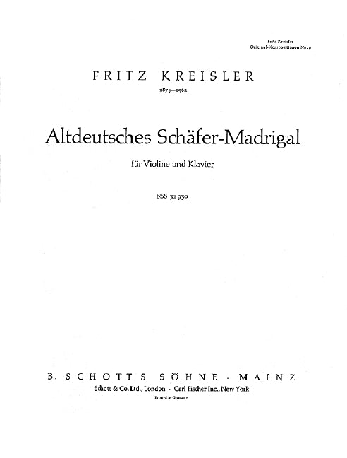 Altdeutsches Schäfer-Madrigal