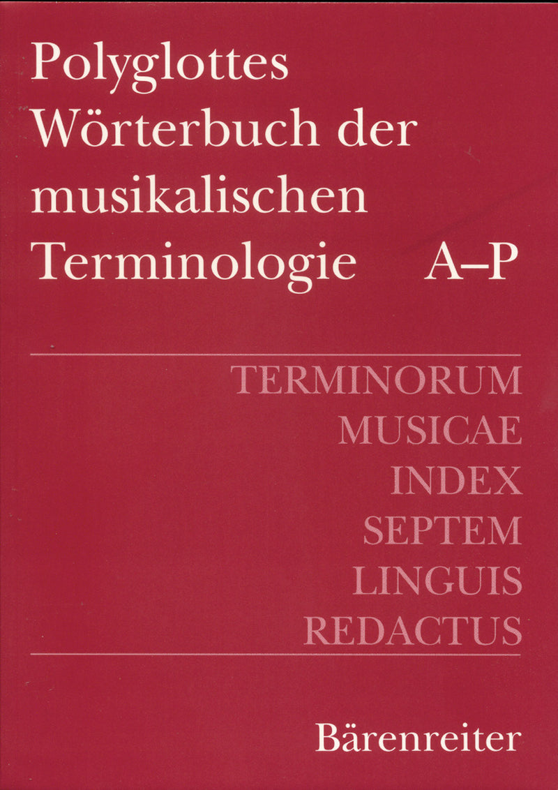 Polyglottes Wörterbuch der musikalischen Terminologie