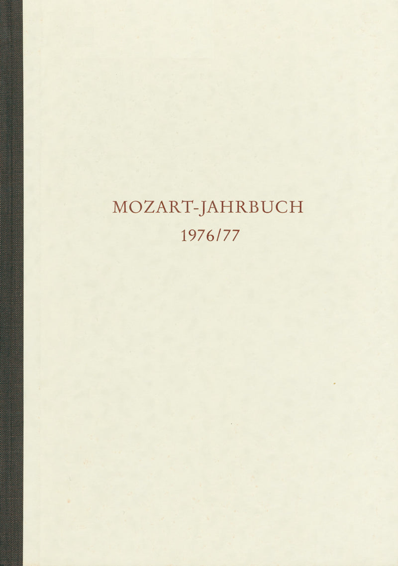 Mozart-Jahrbuch 1976/1977