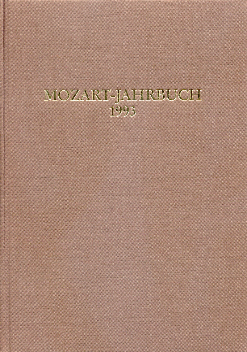 Mozart-Jahrbuch 1993
