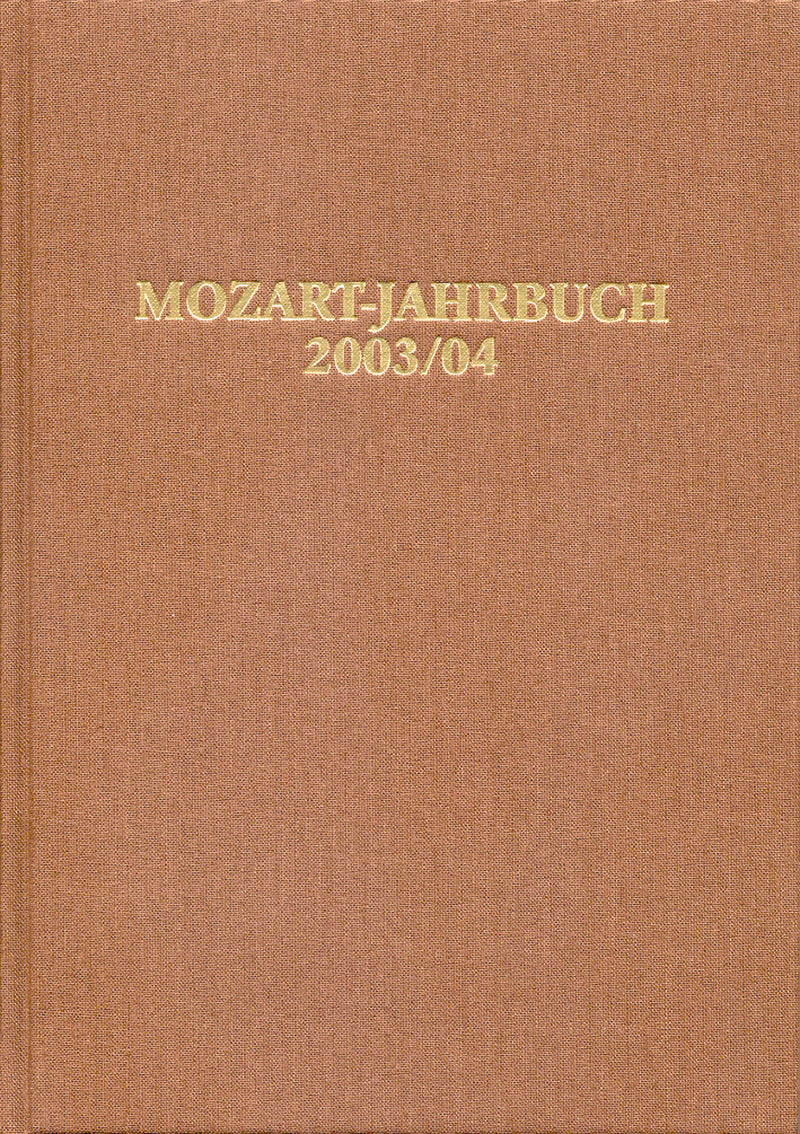 Mozart-Jahrbuch 2003/04