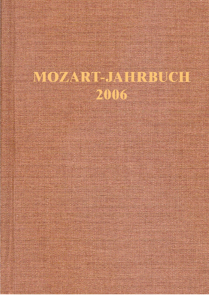 Mozart-Jahrbuch 2006