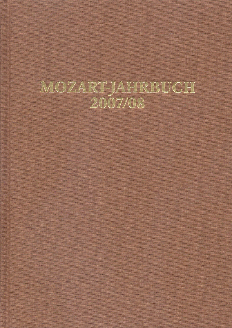 Mozart-Jahrbuch 2007/08