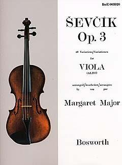 Sevcik Opus 3 - 40 Variations for Viola