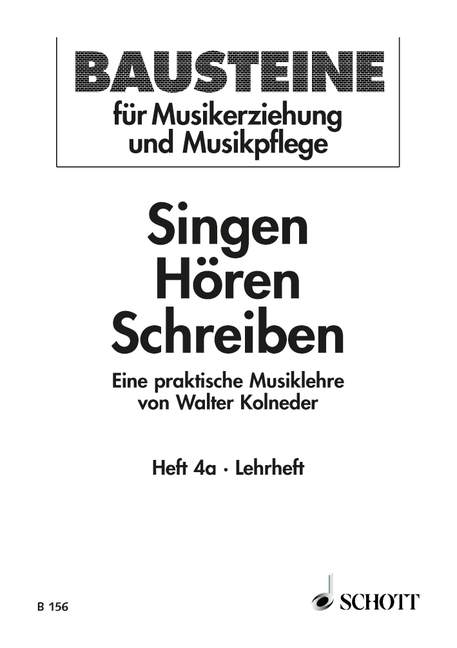 Singen - Hören - Schreiben Book 4a