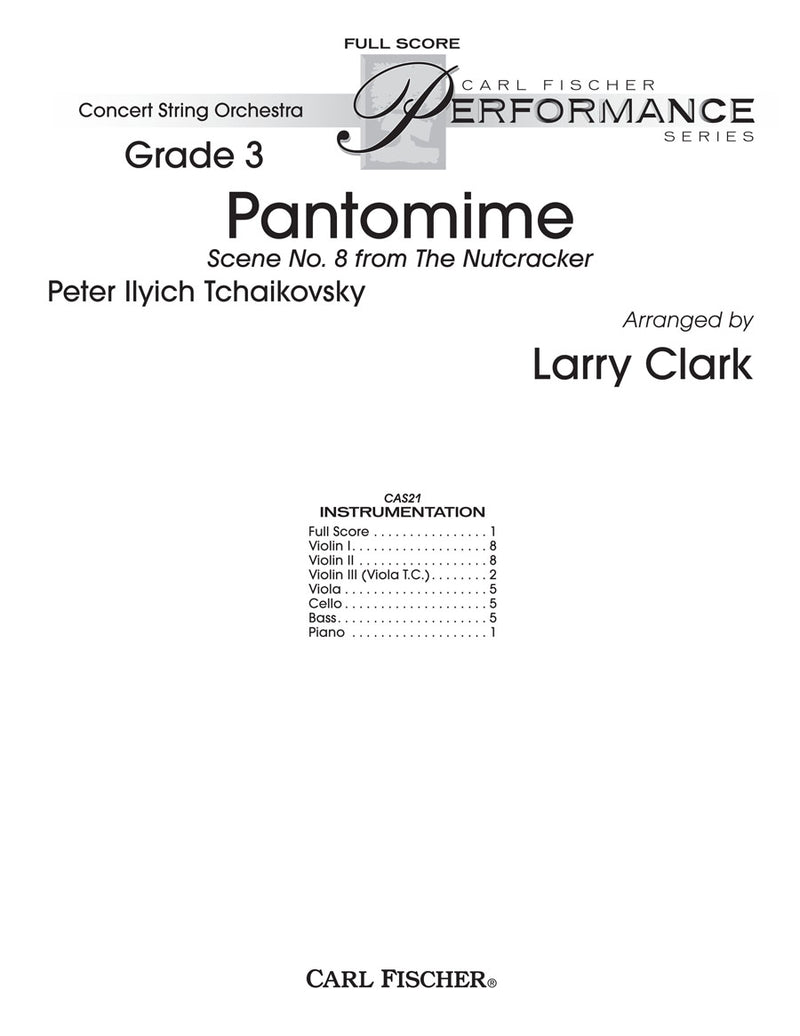 Pantomime, String Orchestra (Score Only)