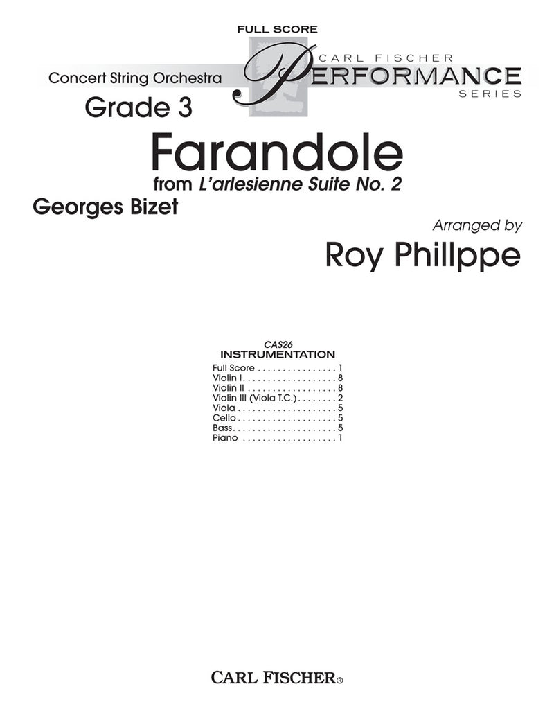 Farandole for String Orchestra (Score Only)