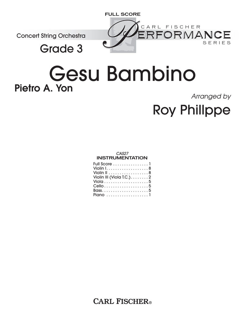 Gesu Bambino (Score Only)