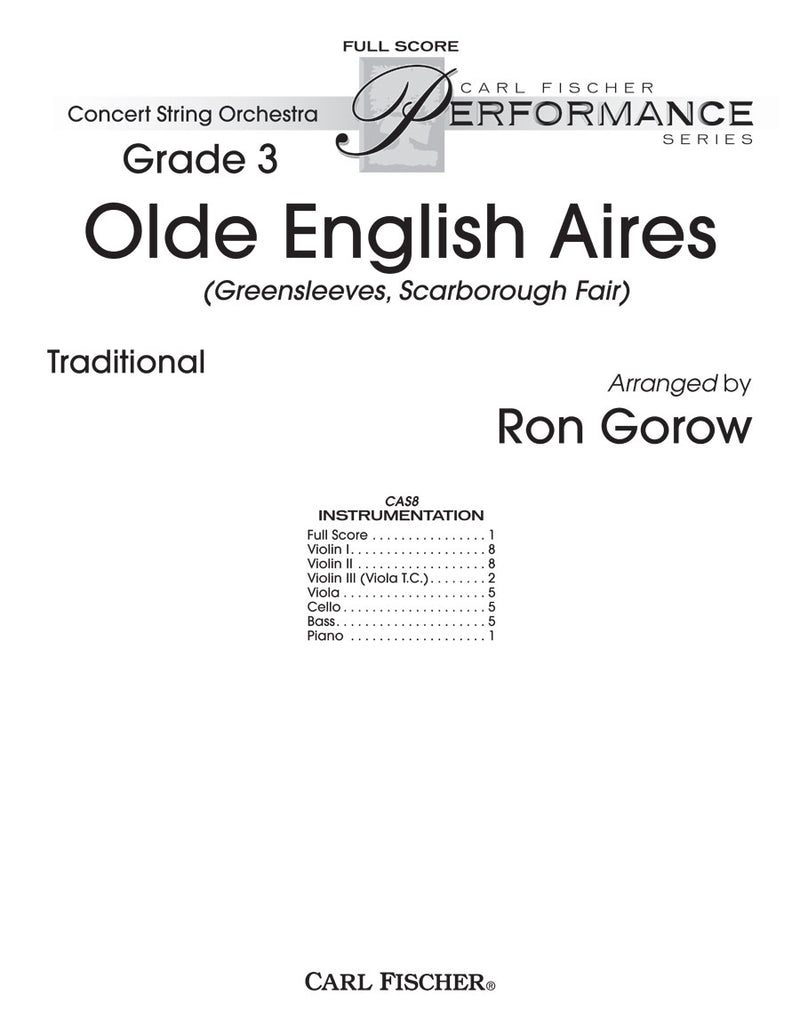 Olde English Aires (Score Only)