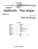 Hatikvah - The Hope (Score Only)