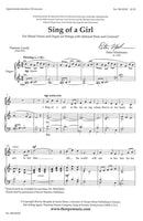 Sing of a Girl (Choral Score)