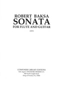 Sonata for Flute and Guitar