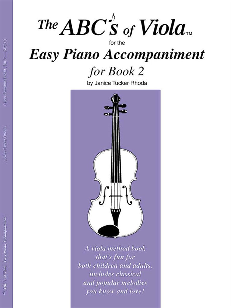 The ABCs of Viola, Easy Piano Accompaniment (for Book 2)