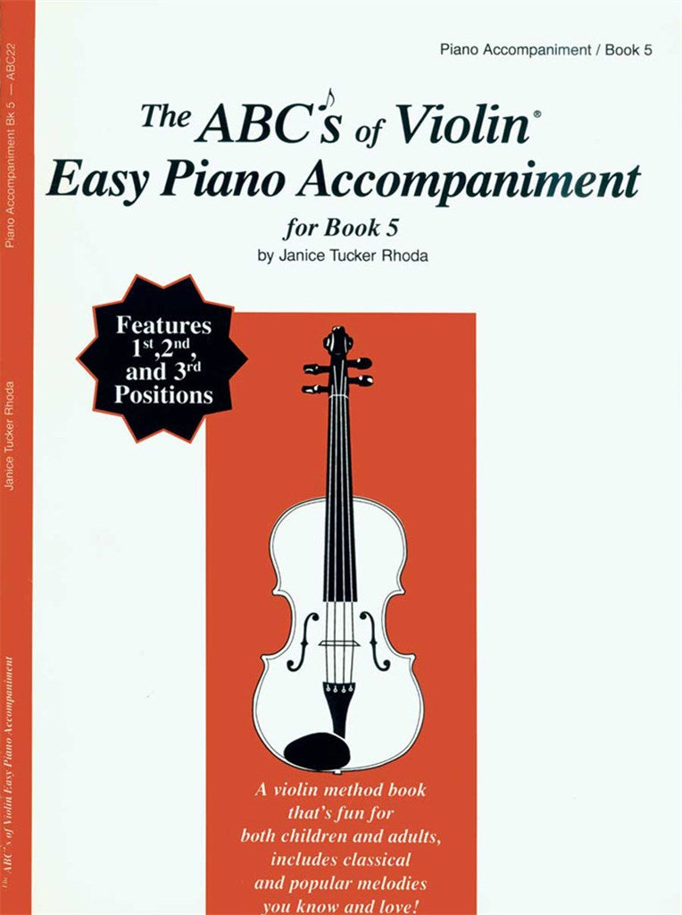The ABCs of Violin, Easy Piano Accompaniment (for Book 5)