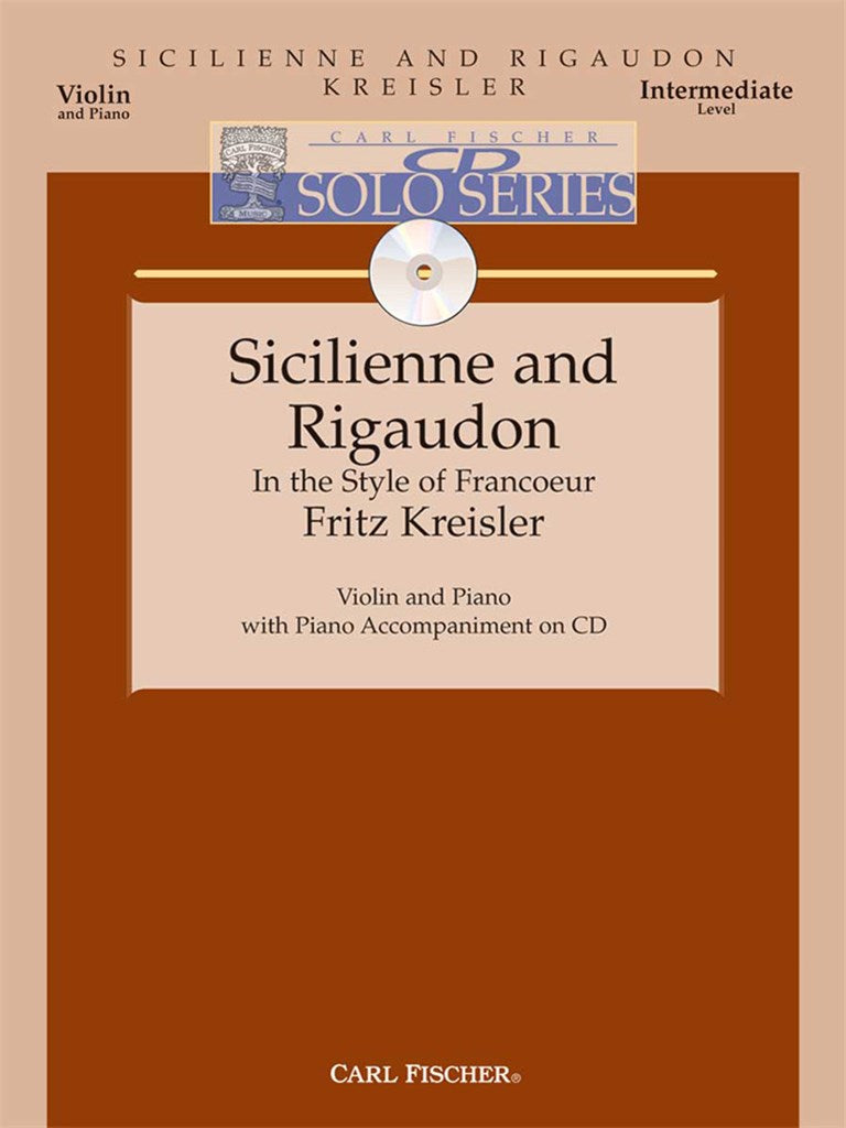 Sicilienne and Rigaudon (Score with CD)