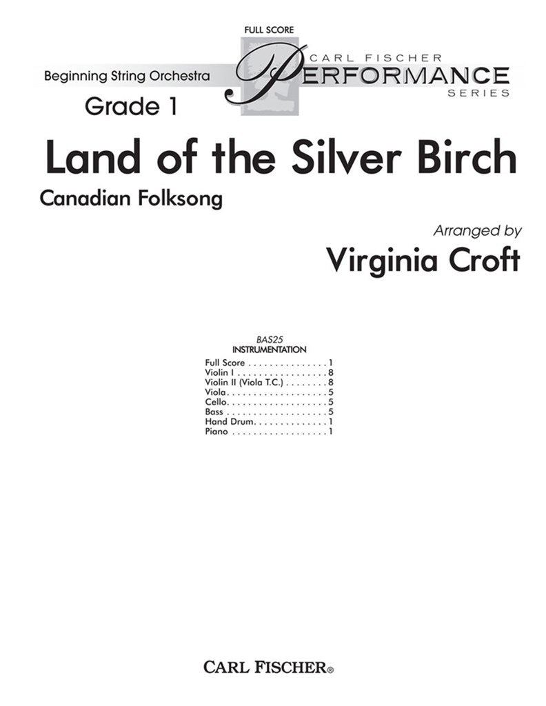 Land of The Silver Birch (Score Only)