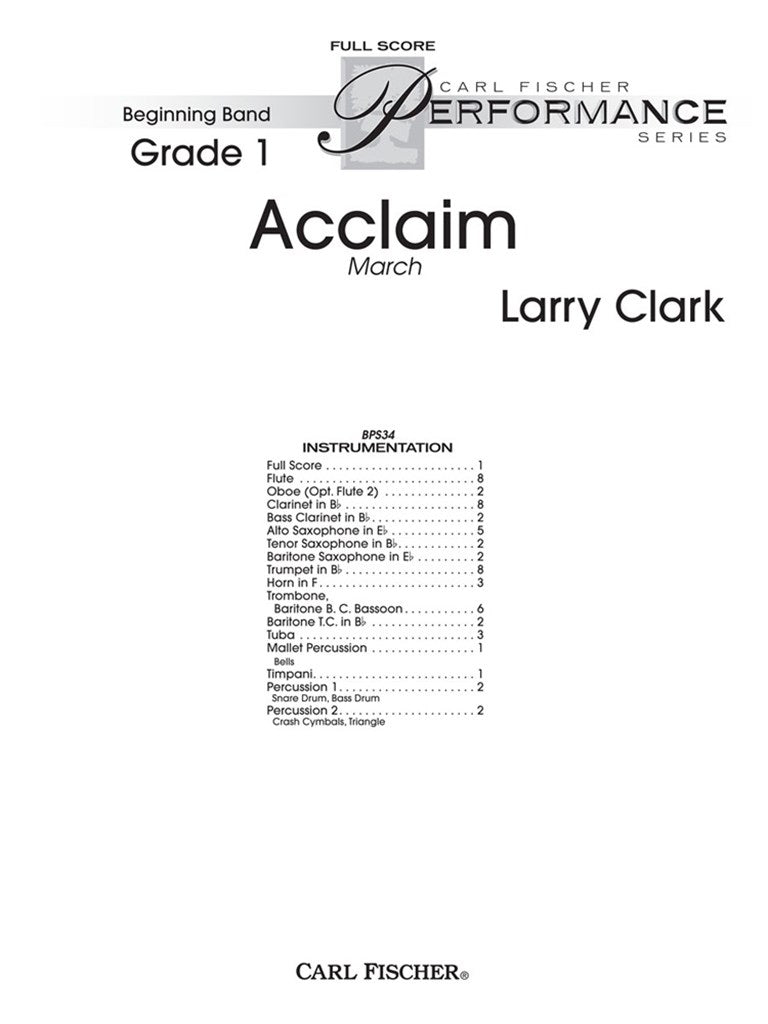 Acclaim (Score Only)