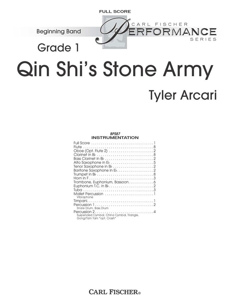 Qin Shi's Stone Army (Study Score)