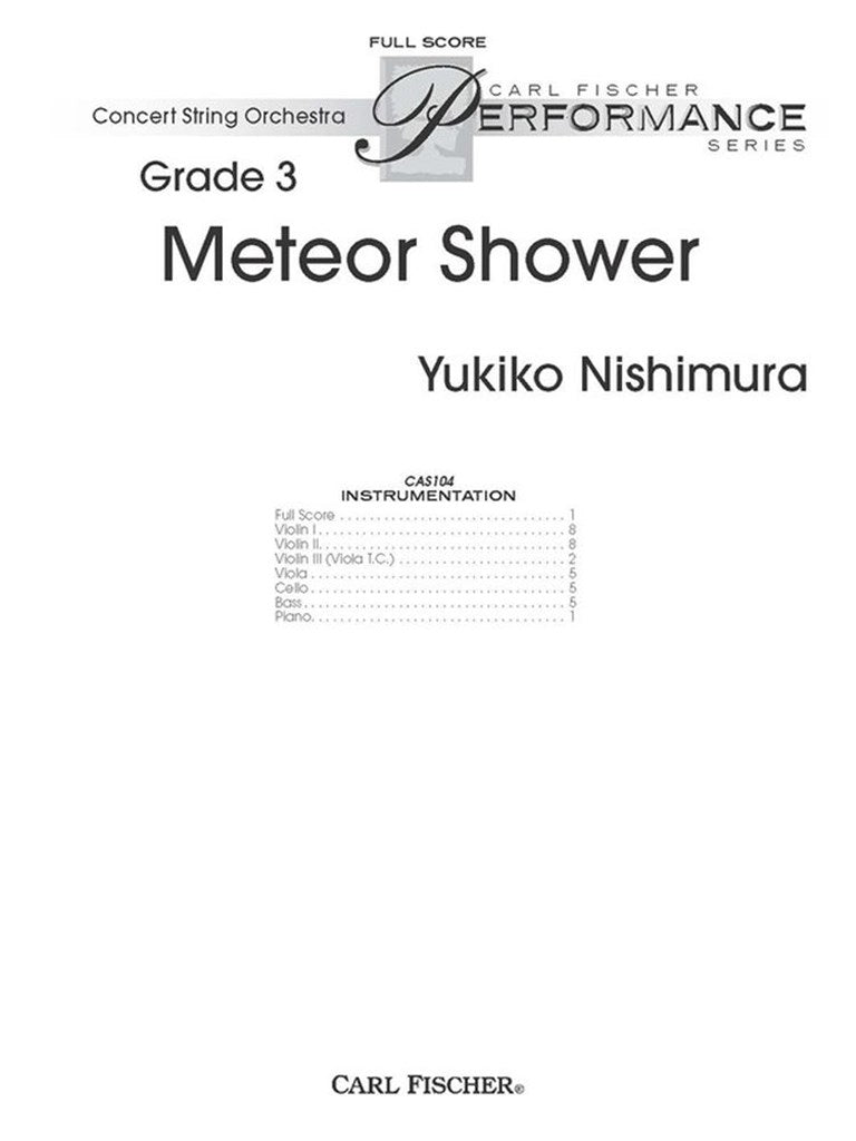 Meteor Shower (Study Score)