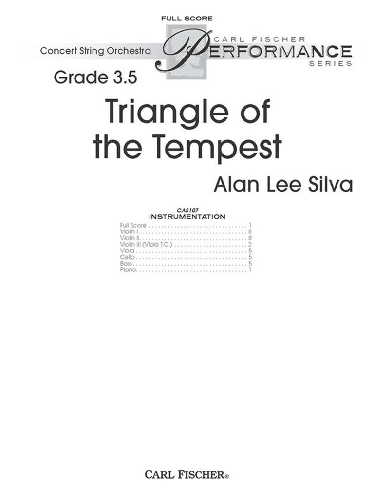 Triangle Of The Tempest (Study Score)