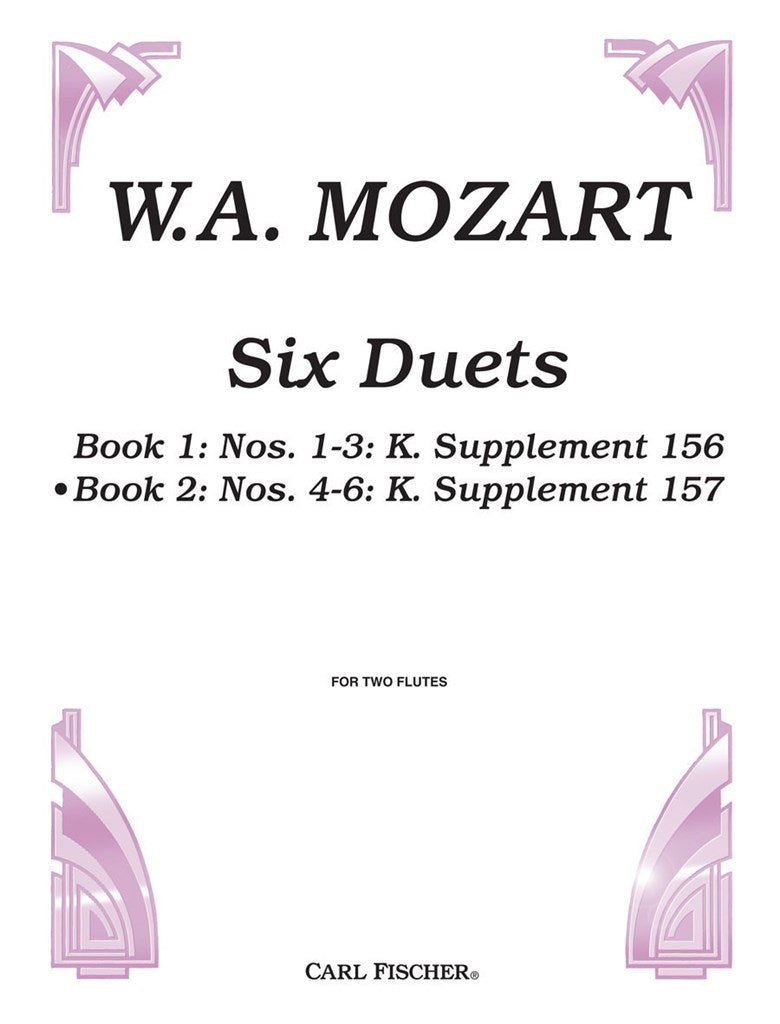 Six Duets Nos. 4-6 K. Supplement 157