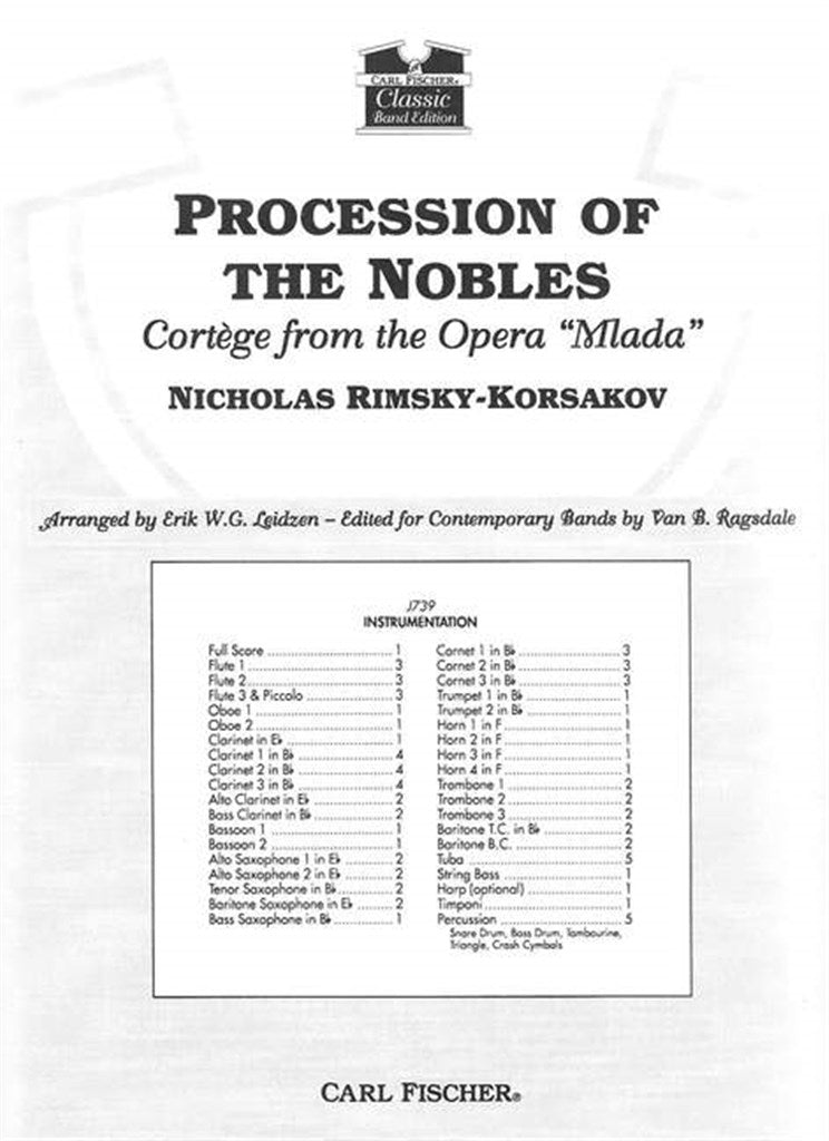 Procession of The Nobles (Score Only)