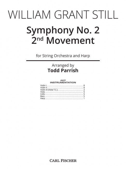 Symphony No. 2 - 2nd Movement (Score)