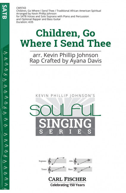 Children, Go Where I Send Thee (mixed choir (SATB), piano, percussion and bass guitar ad libitum)