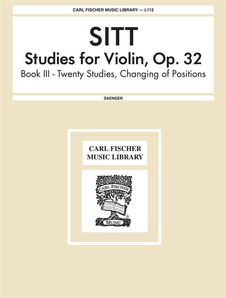 Studies for Violin, Op. 32, Book 3: Twenty Studies, Changing of Positions