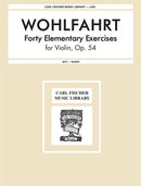 Forty Elementary Exercises for Violin, Op. 54