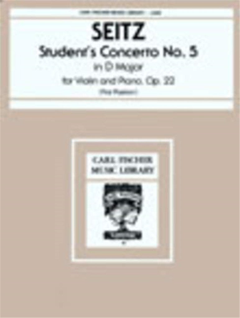 Student's Concerto No. 5, Opus 22 in D Major