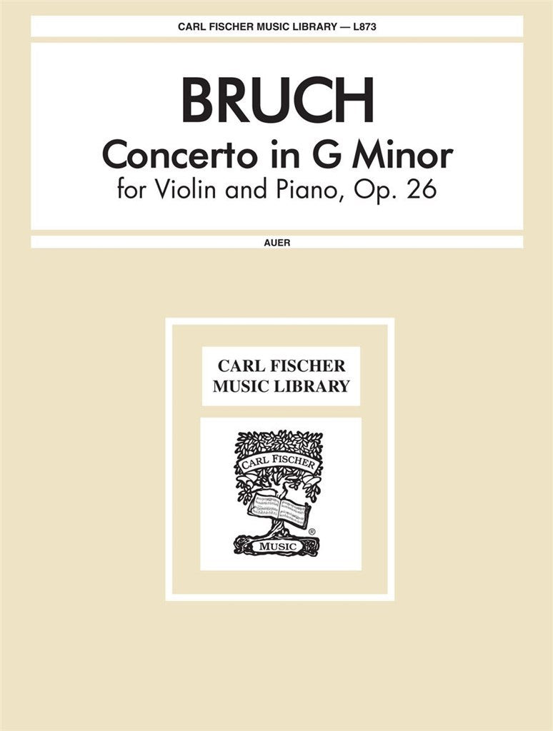 Violin Concerto In G Minor, op. 26