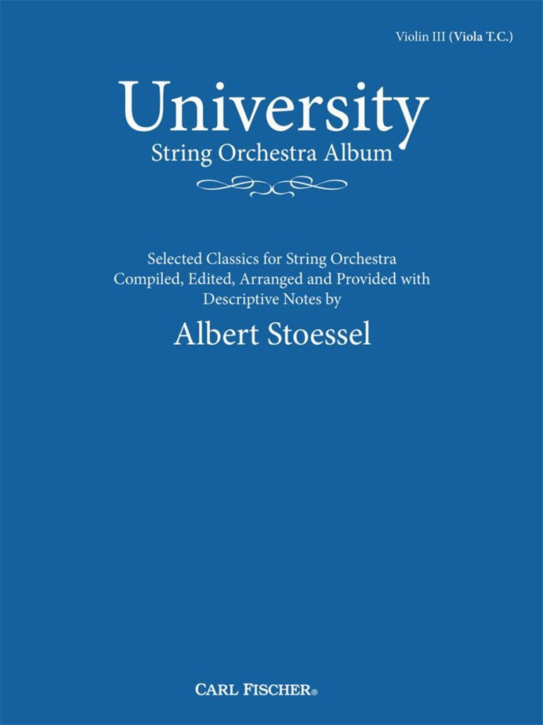 University String Orchestra Album (Violin 3 part)