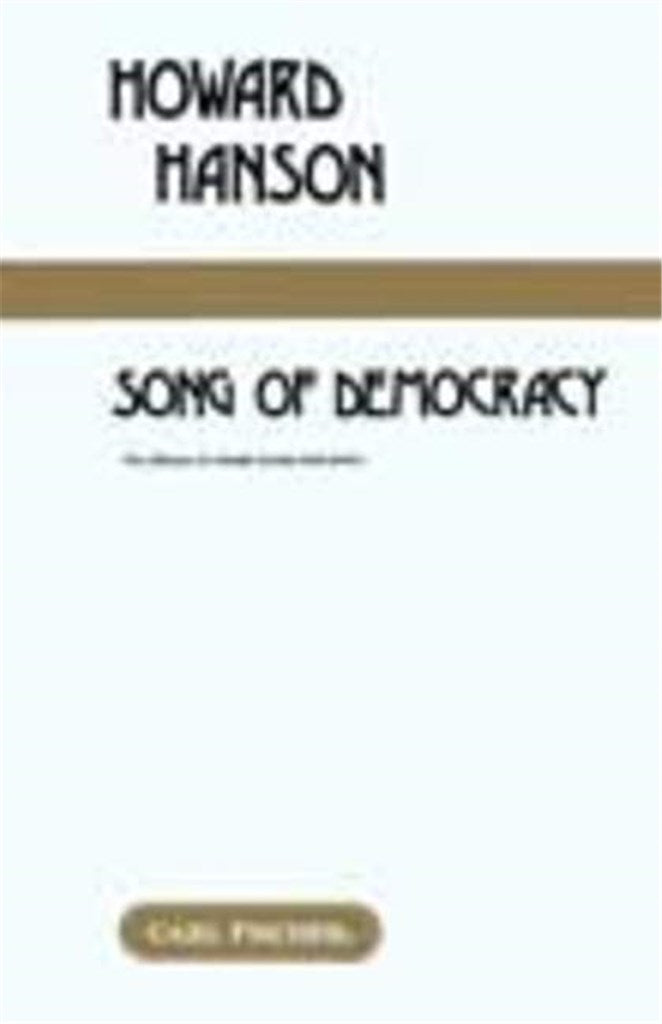 Song of Democracy (SATB and Piano)