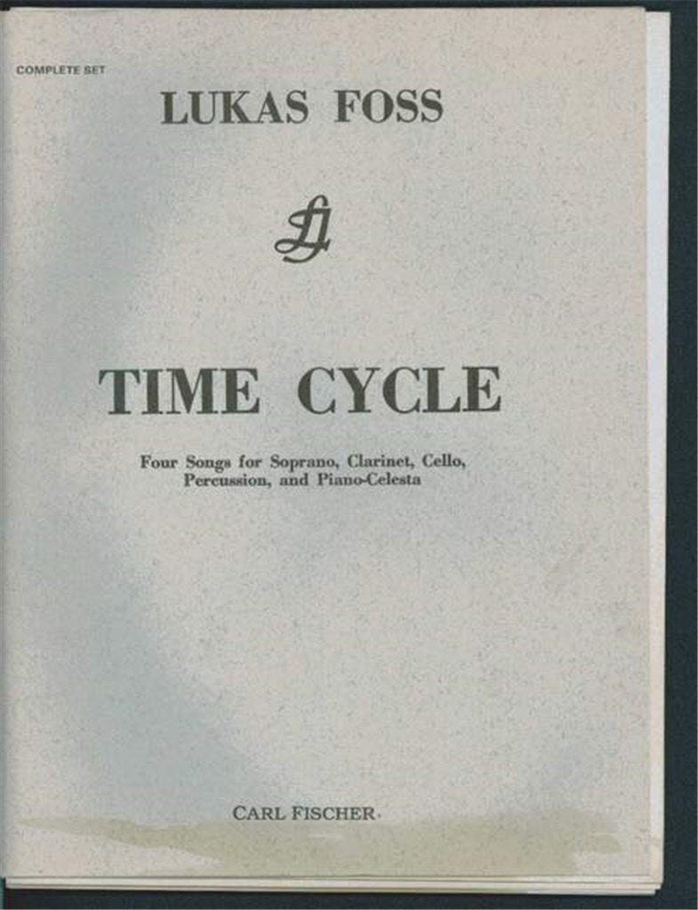 Time Cycle (Score & Parts)