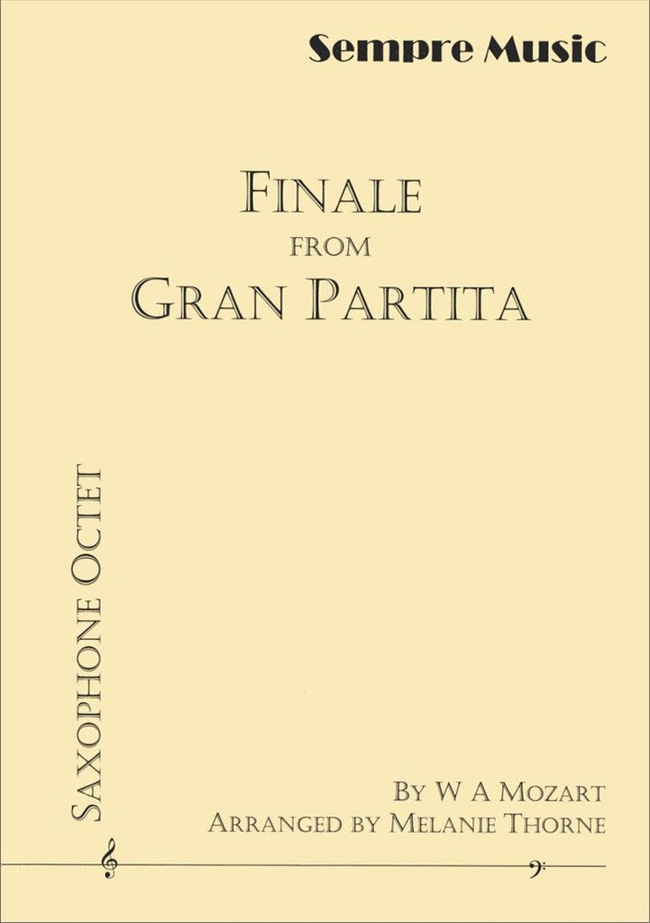 Finale from Gran Partita (arr. Saxophone Octet)