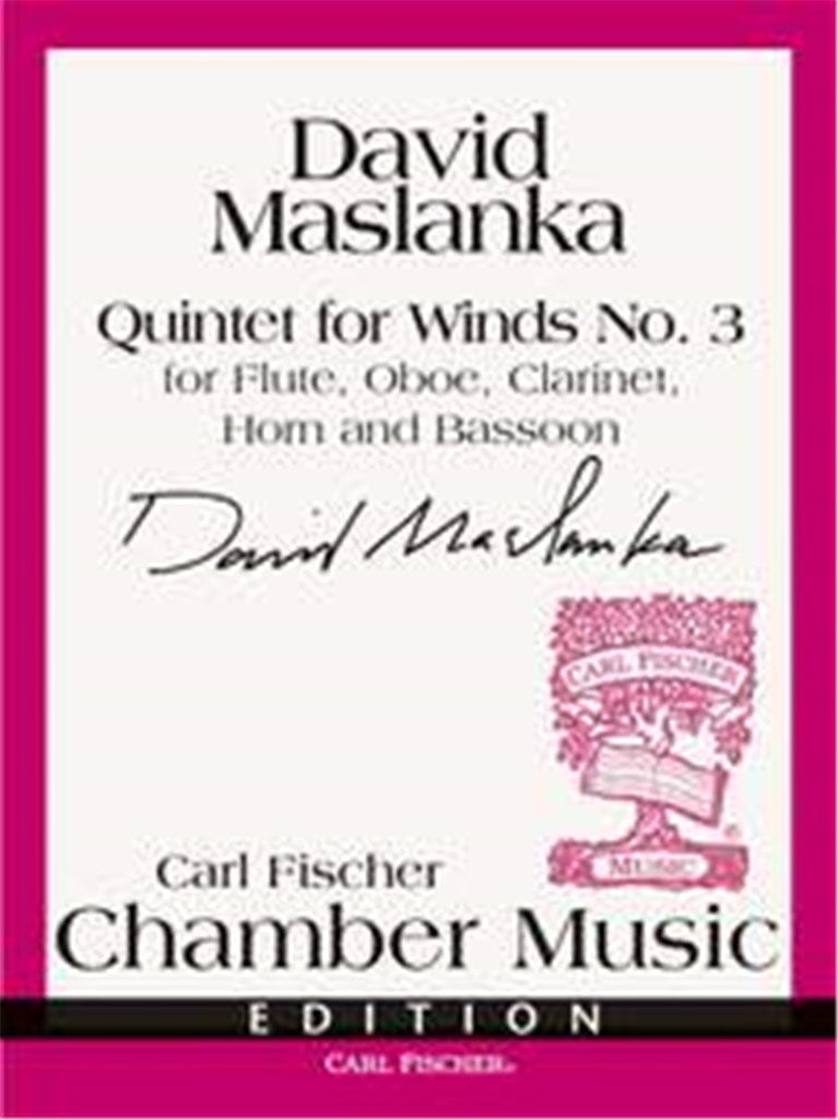 Quintet for Winds No. 3 (Score & Parts)