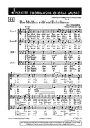 Drei heitere Volkslieder, 2. Das Mädchen wollt' ein Freier haben (Ostpreußen)