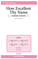 How Excellent Thy Name (SSAA and Piano)