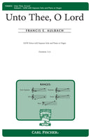 Unto Thee, O Lord