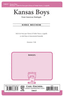 Kansas Boys (SSAA and Piano)