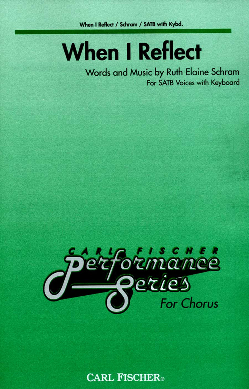 When I Reflect (SATB and Keyboard)