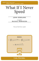 What If I Never Speed? (Vocal Score)