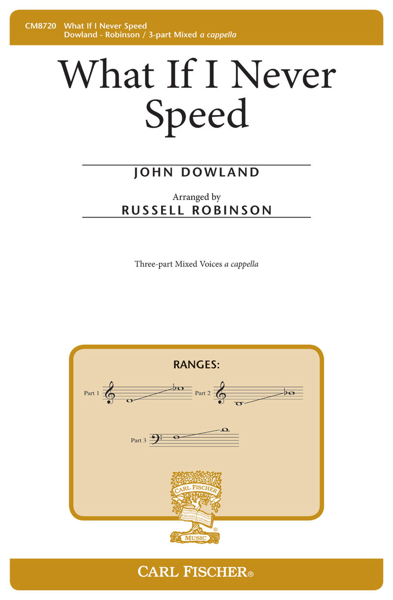 What If I Never Speed? (Vocal Score)