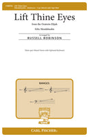 Lift Thine Eyes (SAB and Keyboard)