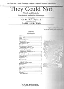 They Could Not (Score & Parts)