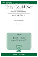 They Could Not (Vocal Score)