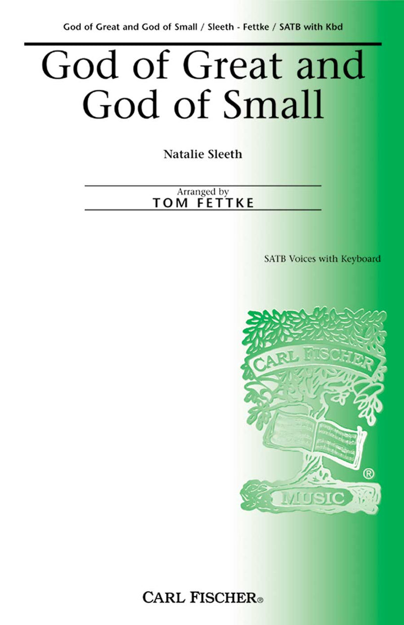 God Of Great and God Of Small (SATB and Keyboard)