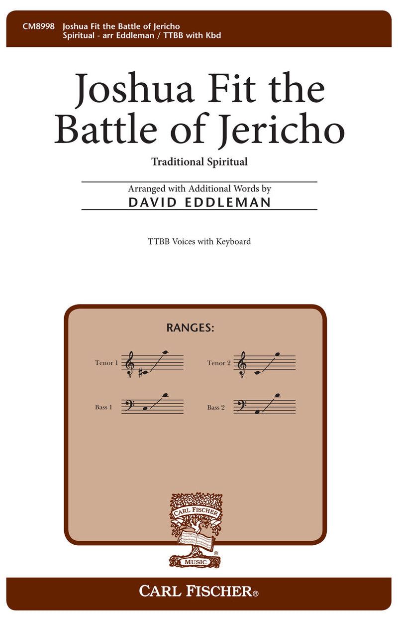 Joshua Fit The Battle of Jericho (TTBB and Keyboard)