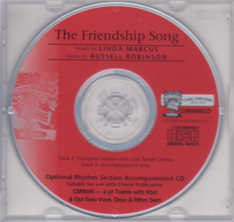 The Friendship Song (CD Only)